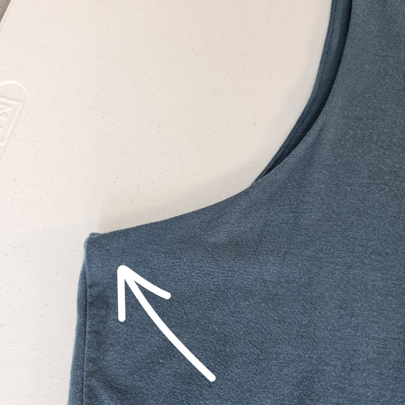 Athleta Santorini Thera Dress Womens M Teal Stretchy Soft Pullover - Picture 7 of 10